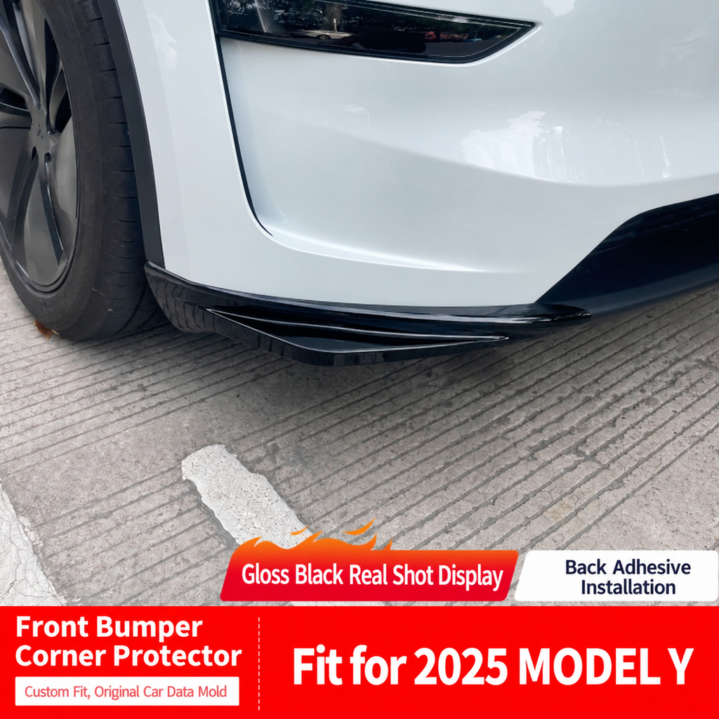 Front Bumper Lip Splitter for Tesla Model Y Juniper 2025-2026 - view 3