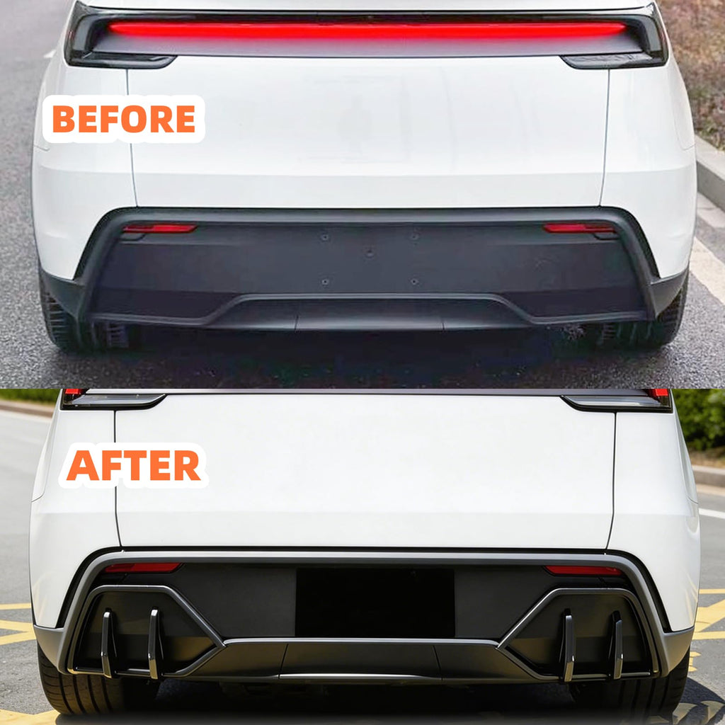 Rear Diffuser Lip & Side Molding Guards for Tesla Model Y Juniper 2025-2026 - view 8