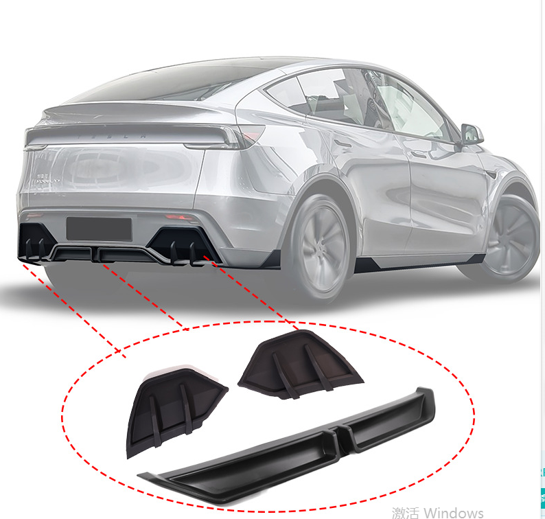 Rear Diffuser Lip & Side Molding Guards for Tesla Model Y Juniper 2025-2026 - view 4