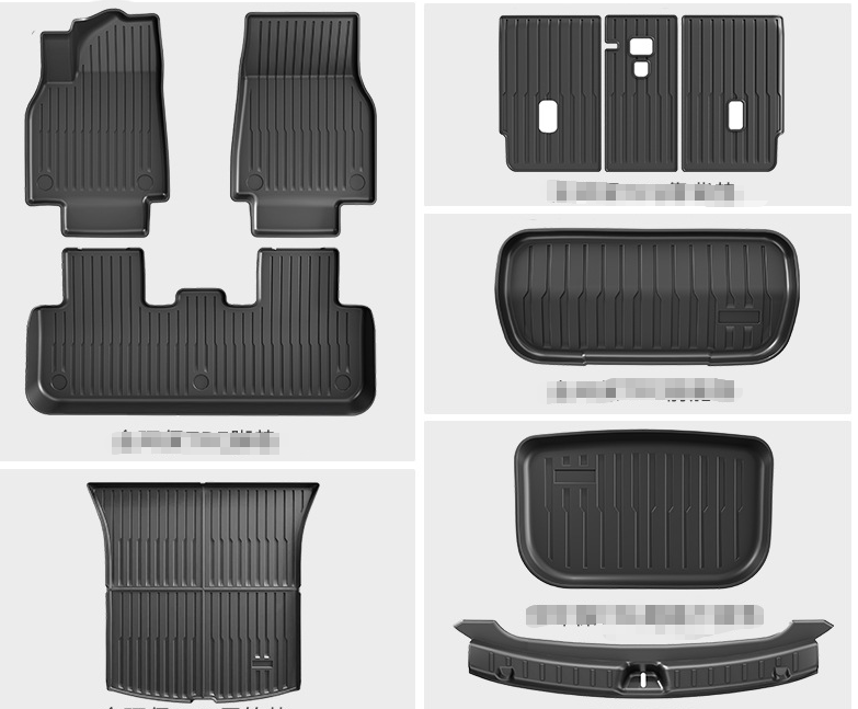 3D TPE All-Weather Floor Mats for Tesla Model 3/Y 2020-2026