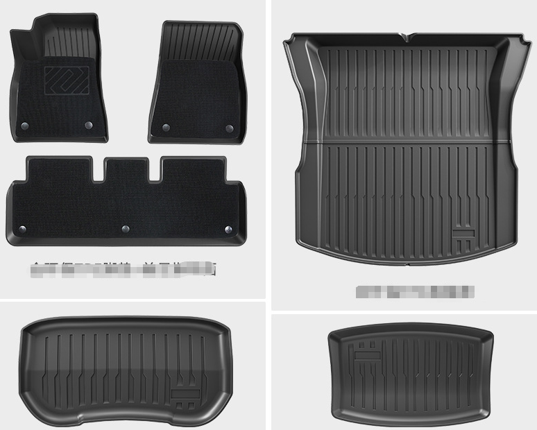 3D TPE All-Weather Floor Mats for Tesla Model 3/Y 2020-2026