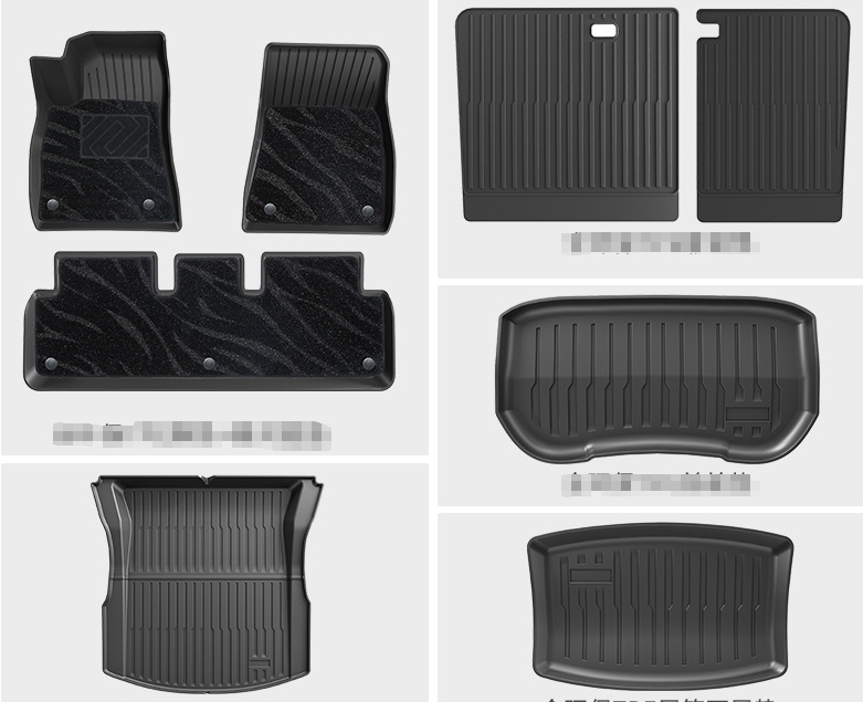 3D TPE All-Weather Floor Mats for Tesla Model 3/Y 2020-2026