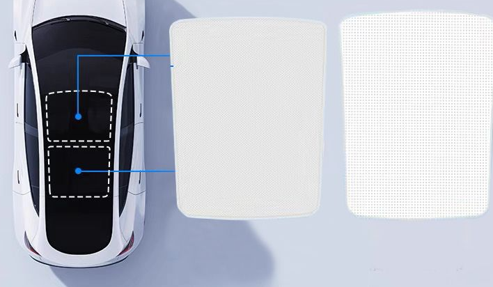 Mesh & Suede Glass Roof Sunshade for Tesla Model 3/Y 2020-2026 - view 16